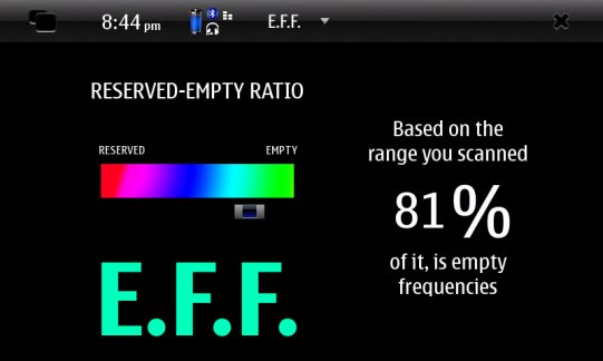 Программы для Nokia N900 (Maemo 5): E.F.F. - поисковик свободным частот радио